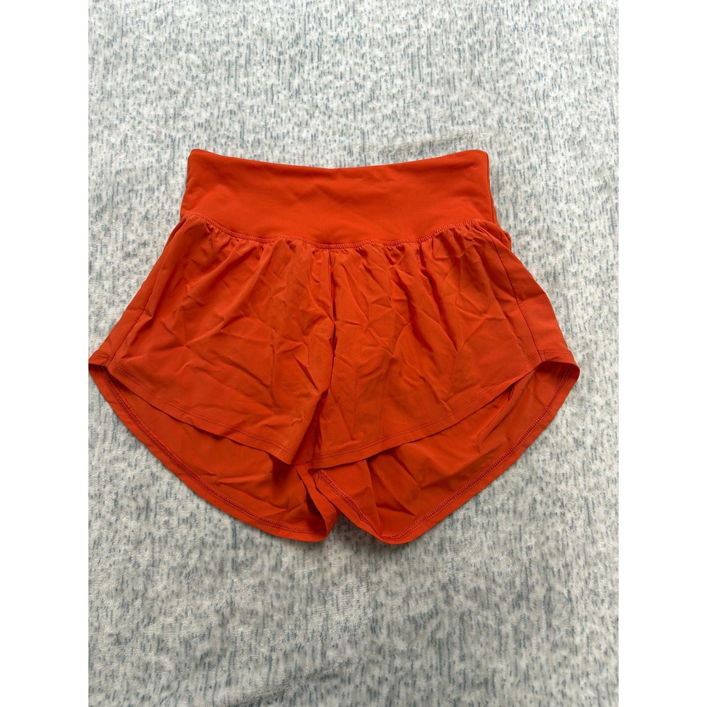 DSG Stride High-Rise Shorts Ginger Orange Womens Small DAW14103 Athletic Running